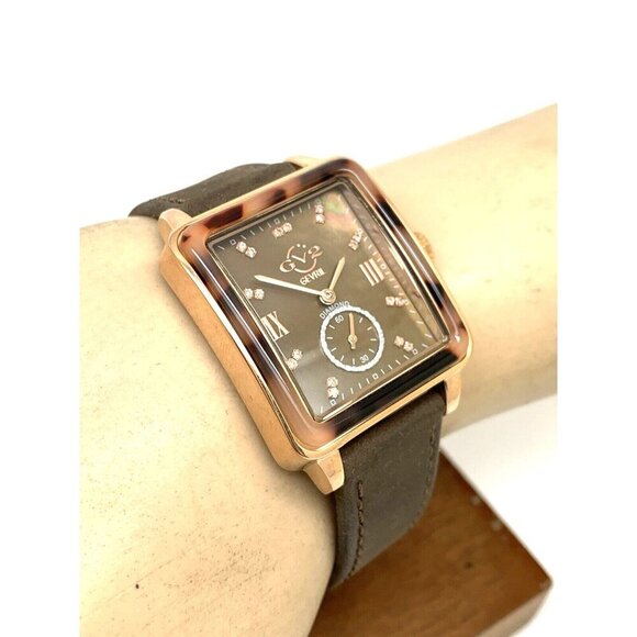 GV2 by Gevril Women's Watch 9249.5 Swiss Quartz Brown Mother of Pearl Di… - Picture 6 of 14